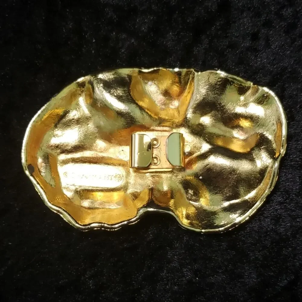 Vintage, Charmant Nugget Gold Belt‎ Buckle
